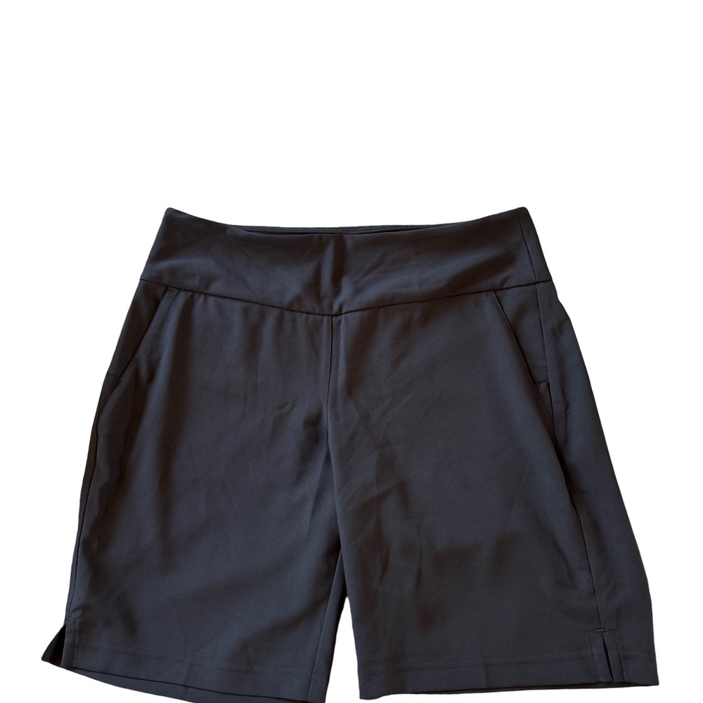 adidas Women's Black Polyester Athletic Shorts Medium